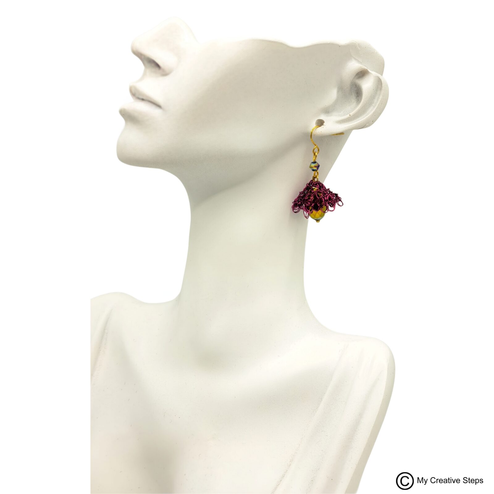 Cercei handmade clopoțel - imagine 3