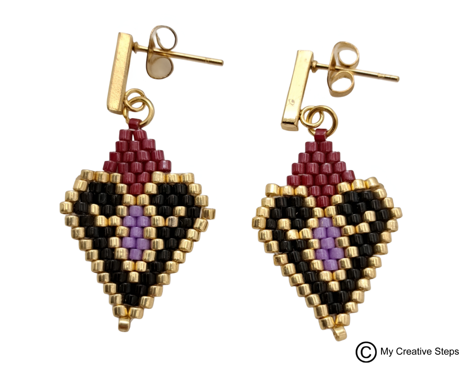 Set handmade "ORIENTAL" colier și cercei - imagine 3