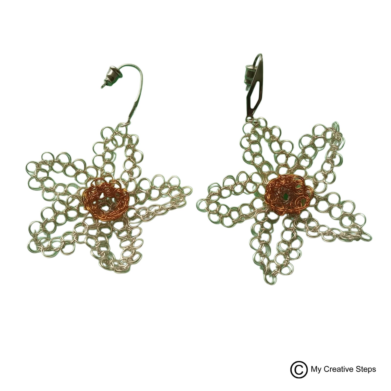 Cercei handmade Narcisă - imagine 2