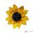 Broșă handmade floarea soarelui