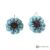 Cercei handmade mac din fetru icy blue